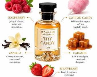 Perfume en spray Thy Candy - Aroma a vainilla, maracuyá y violeta