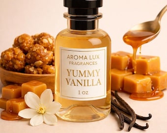 Yummy Vanilla Perfume Spray(UNISEX)- Rich Vanilla Bean, Cacao & Soft Musk Cozy Fragrance