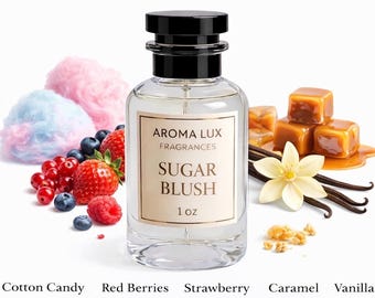 Perfume en aerosol Sugar Blush: aroma a vainilla, maracuyá y violeta