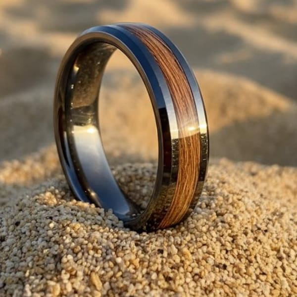 Op maat gemaakte gedenkring van haar of vacht, ingelegd sieraad als aandenken, herinneringsring voor huisdier of mens, troostgeschenk, handgemaakte ring