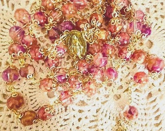 Rosario de flores funerarias, recuerdo personalizado de resina, regalo conmemorativo