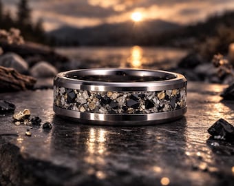 Pet Ashes Cremation Ring, Keepsake Urn Band, Pet Tribute Jewelry