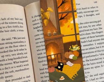 Sunflower Bookmark Black Cat Gifts Book Lover Gift Cat Lover Gift Ideas Cozy Bookmark for Women Cute Cat Gifts Fall Bookmark