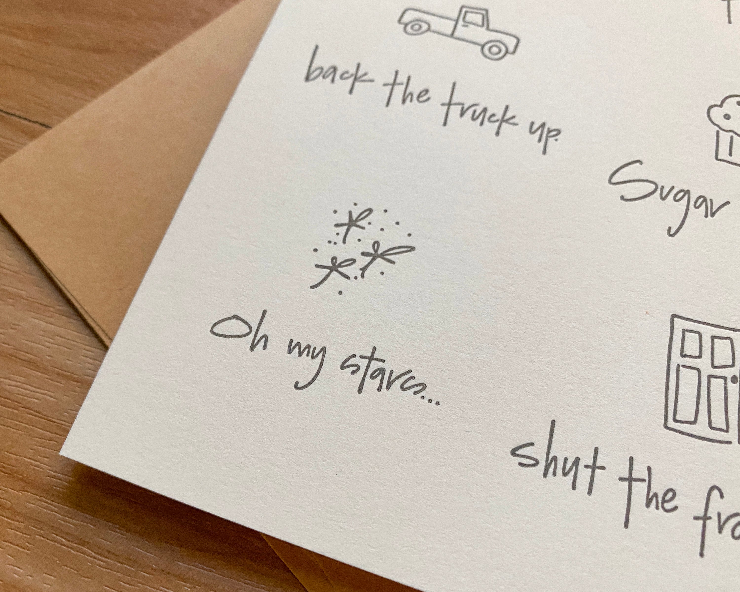 Fake Curse Words Letterpress Cards Minimal Greeting Card Blank Greeting fake-curse-words-letterpress-cards-minimal-greeting-card-blank-greeting