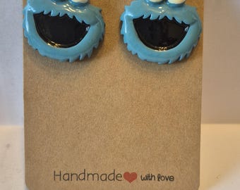 Cookie monster studs