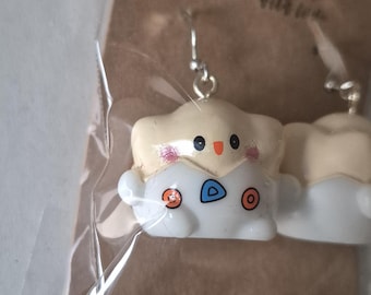 Togepi Earrings with 925 Sterling Silver Hooks