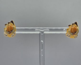 Garfield the cat studs looking rather pleased with him self.