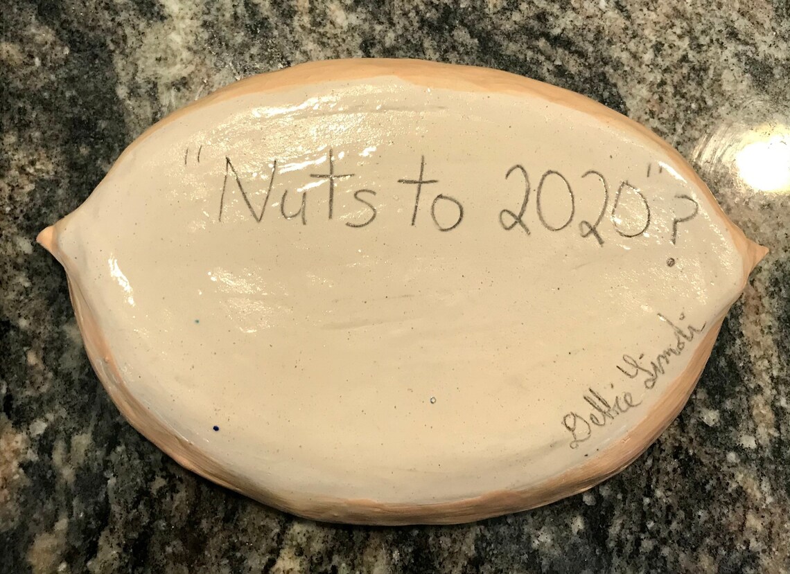 Pistachio Nut Dish Filled With Yummy Nuts Handmade in U.S. One Etsy