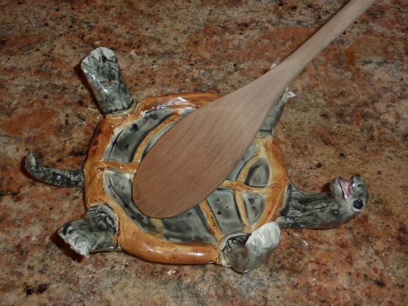 Turtle Spoon Rest Pick Your Colors Handmade in US Sold by Etsy