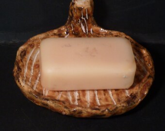 Mushroom soap dish or trinket dish handmade in USA  scrafftico method totally unique