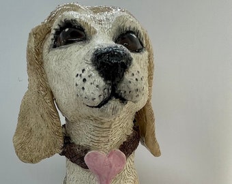 Custom Sculpture of your favorite furfriend, handmade from a lump of clay.