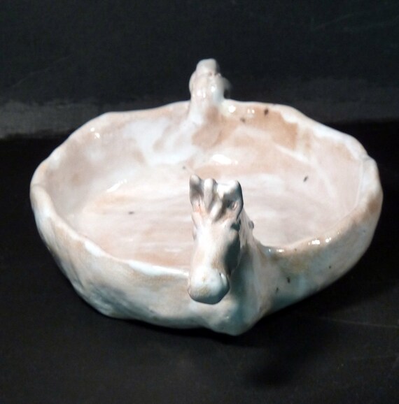 White Horse Dish Made From A Lump Of Clay In The Usa Totally Etsy