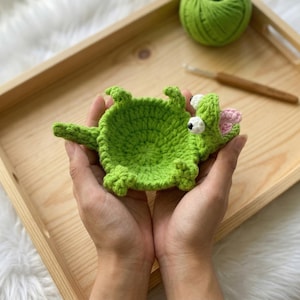 Tom Lizard Popping Coaster Crochet Pattern (PDF) | Funny Amigurumi Coaster | Unique Crochet Gift