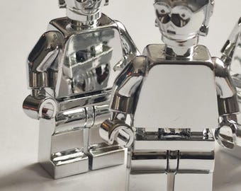 Lego minifigure C-3PO Chrome Silver Star Wars - NEW custom - price for 1 piece