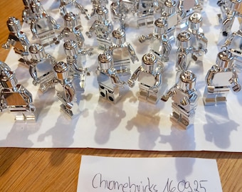 Lego minifigure Chrome Silver - NEW custom - price for 1 piece