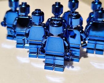 Lego minifigure Chrome Blue - NEW custom - price for 1 piece