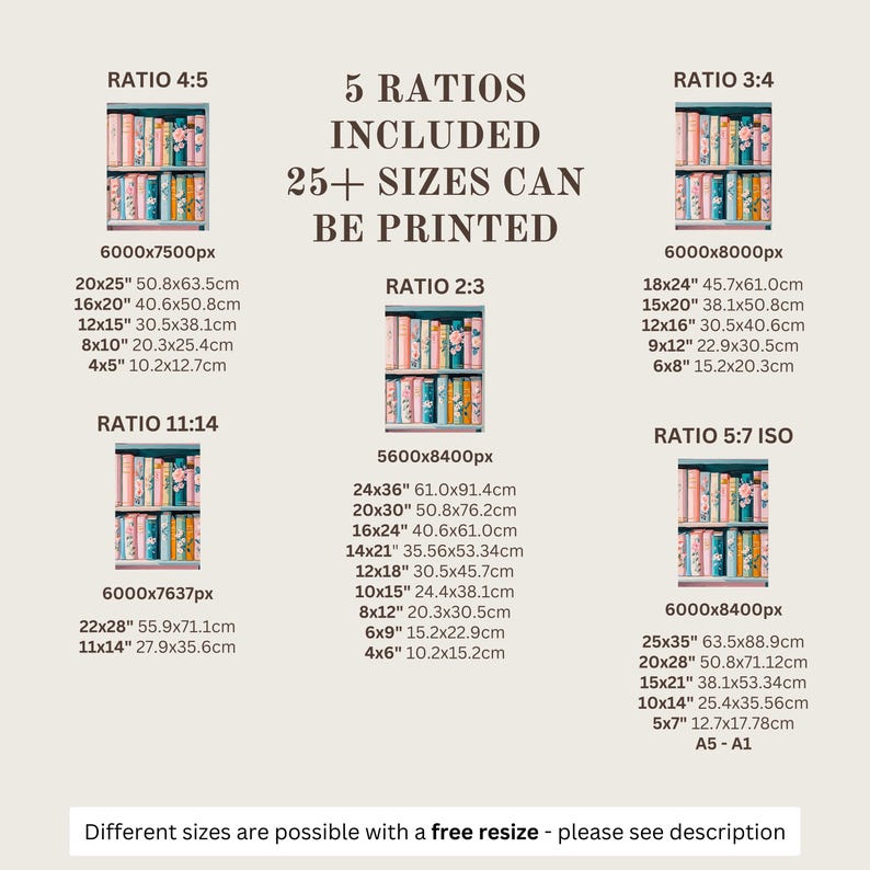 Pastel Floral Bookshelf Art Print – Colorful Book Lover Decor, Cottagecore Library Painting, Cozy Reading Wall Art, Digital Download image 15