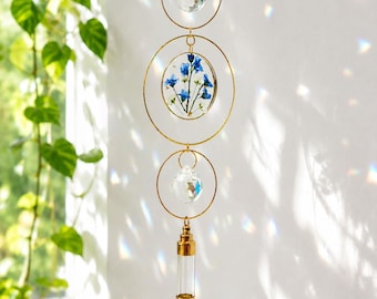 Memorial Crystal Suncatcher for Human and Pet Ashes, Rainbow Maker Window Hanging, Cremation Keepsake Memorial Gift, Pet memorial Gift