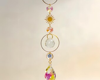Pet Memorial Suncatcher, Forget Me Not Pressed Flower, Rainbow Maker, Sympathy Dod&Cat Remembrance Gift