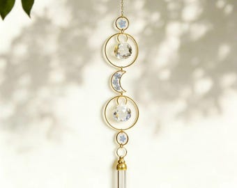 Personalized Memorial Urn Suncatcher,  Forget Me Not Flower, Hanging Human Ashes Keepsake,  Rainbow Maker, Pet Memorial Gift