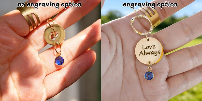 Baby Memorial Wind Chime, Forget Me Not Flower Suncatcher Mobius Ornament, Angel Baby Remembrance Gift image 6