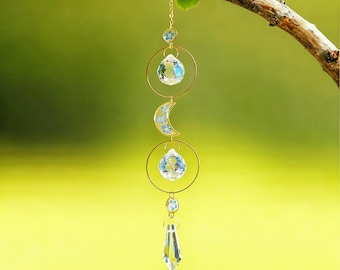 Forget-Me-Not Memorial Crystal Suncatcher, Rainbow Window Decor