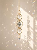 Personalized Birthstone Suncatcher, Forget Me Not Flower Suncatcher, Crystal Rainbow Maker, Memorial Window Hanging, Custom Gift for Mom