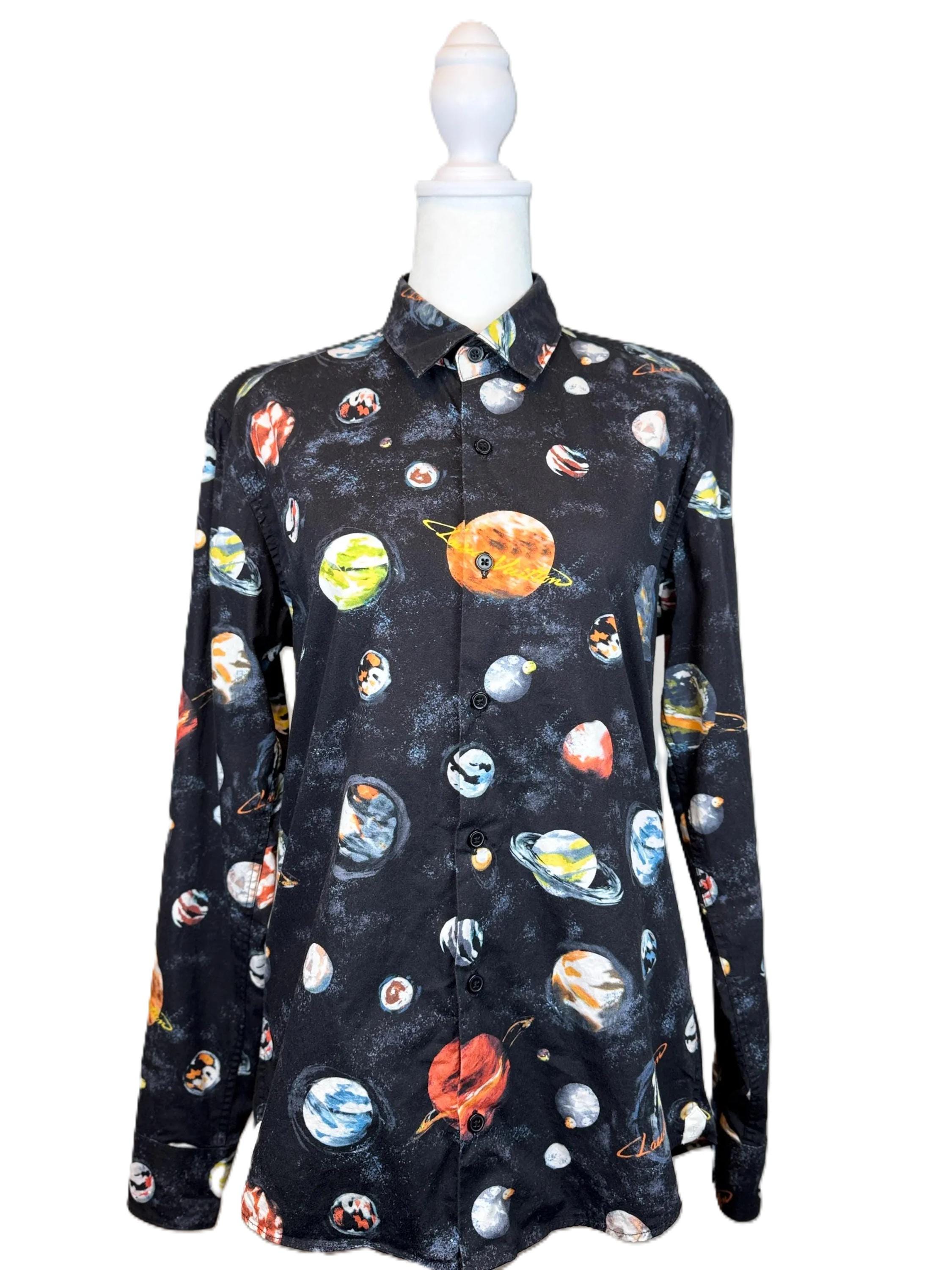 Louis Vuitton, Louis Vuitton by Virgil Abloh Planet Print Button-Up Shirt