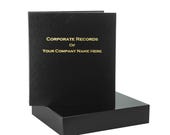 Business Binder Portfolio with Slipcase and Matching Folder Set (Two Folders) – LLC, Notary & Office Use