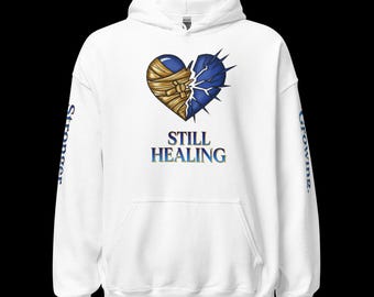 Mended Heart Hoodie: Mental Health Awareness - Growing Stronger