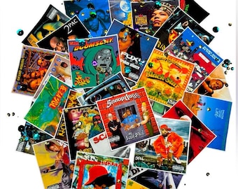 90,s 30pcs Hip hop rap music album cover table toss confetti decor. Album cover paper cut outs 90's theme table decor, Y2k theme throwback