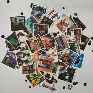 80,s Hip hop Cd album cover  table toss confetti decorations. Mini cd cover paper cut outs, 80&#39;s theme house party table party decorations