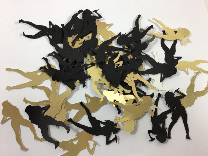 Confetti Toss Dancers Silhouette Table Toss Confetti Etsy