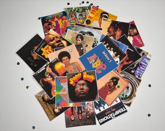 70's 30pcs funk,disco, soul music  album cover table toss confetti deco paper cut outs decorations. 70's Golden age of music