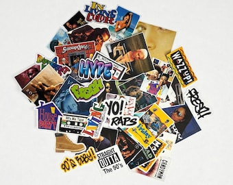 90's Y2K throwback confetti table toss variety pack 40 pc  0ld school  rap,fashion,movies hip hop, party decorations, nostalgia  era