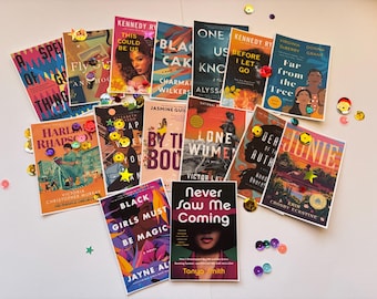 Book club confetti table toss for parties, events, birthdays, and clubs. Book themed toss, black literature books. Party decor books 30 pcs
