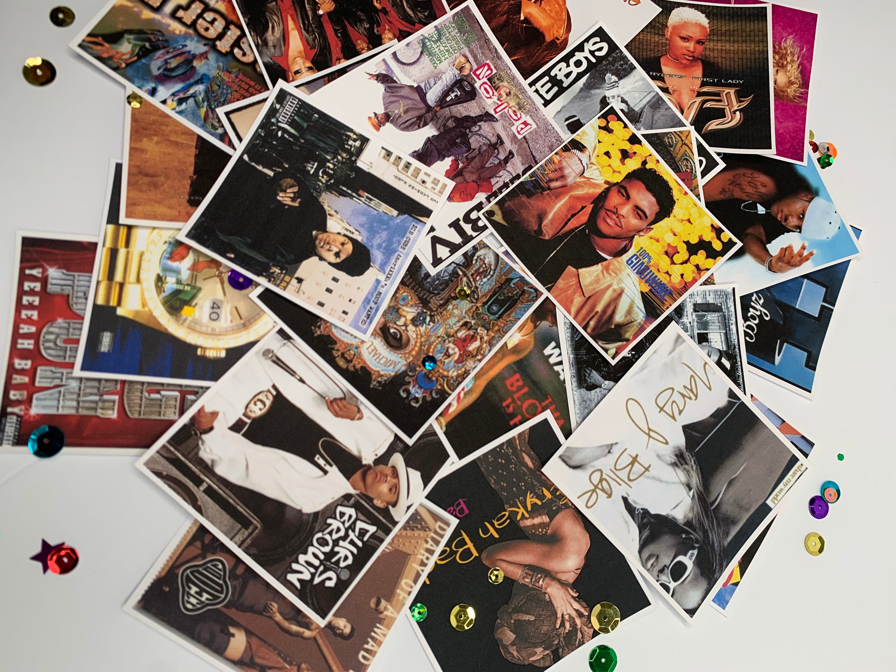 90sR&Bヒップホップ12インチ64枚セット 90,s (3X3) 30pcs R&b-hip Hop Music Cd-album Cover Table Toss