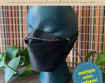 Mask Chain - "Caring Is Cool" in Morse Code / KN95, N95, KF94 Face Mask Jewelry Accessory
