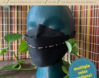 Mask Chain - "I Believe In Science" in Morse Code / KN95, N95, KF94 Face Mask Jewelry Accessory