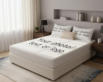 Sábana ajustable elástica personalizada, 3 piezas, sábanas estampadas personalizadas