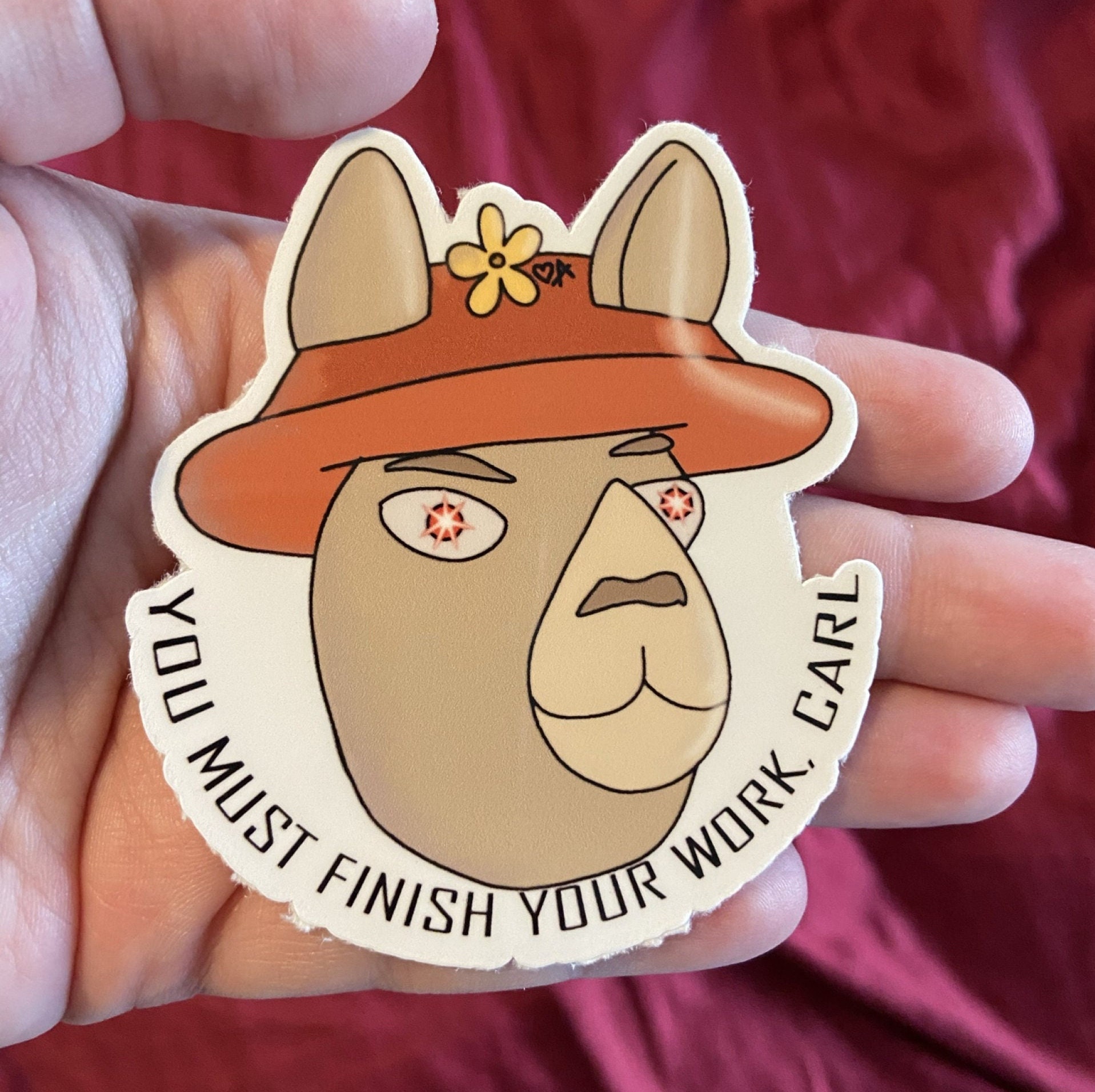 You Must Finish Your Work Carl / Imaginary Paul From Llamas - Etsy