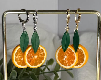 Pomarańczowe kolczyki – wyjątkowa biżuteria ręcznie robiona od ClayColada