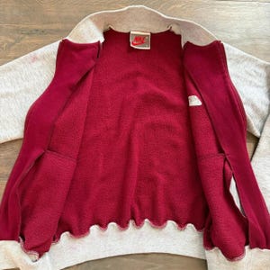 Vintage Nike 1980s Nike Full Zip Jacket Cotton Swoosh Coat ~ 1980s ~ Size Small image 3