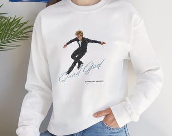 Ilia Malinin Quad God Sweatshirt | USA Figure Skating Crewneck | Ice Skater Gift | Winter Sports Pullover | Champion Athletic Sweater