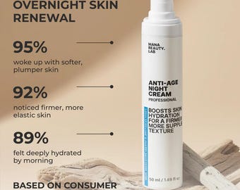 Anti-Age Nachtcreme | Natürliche Feuchtigkeitscreme | Mana Beauty Lab Hautpflege
