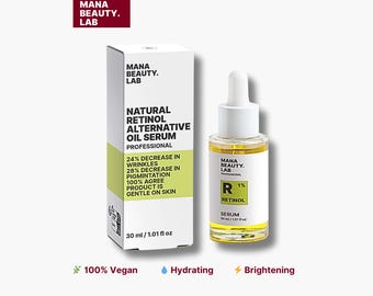 Natural Retinol Alternative Oil Serum: Bakuchiol & Rosehip Seed