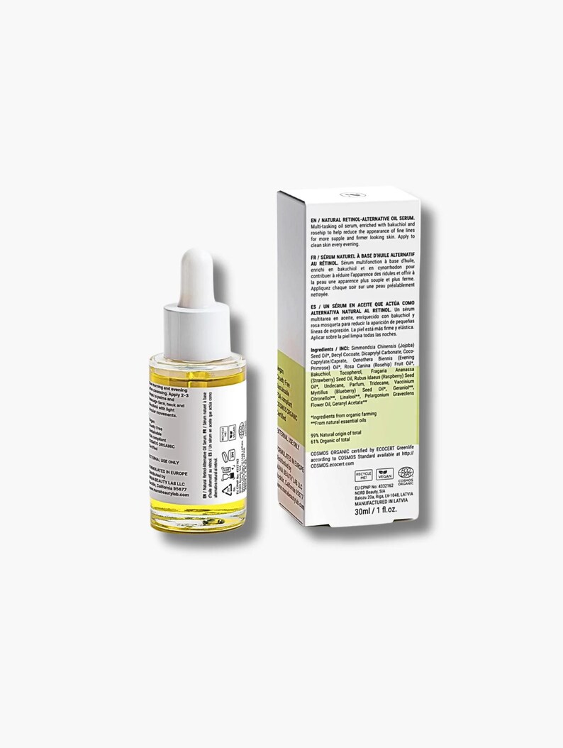 Natural Retinol Alternative Oil Serum: Bakuchiol & Rosehip Seed image 8