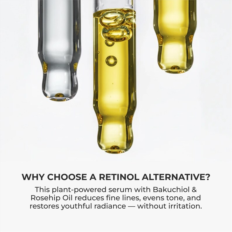 Natural Retinol Alternative Oil Serum: Bakuchiol & Rosehip Seed image 5