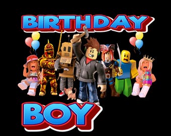 Personalized Roblox Birthday PNG | Family Matching Bundle (Digital Download)