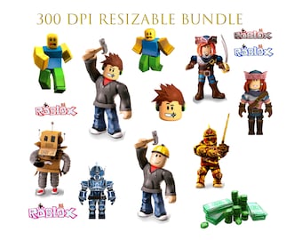Roblox Bundle Cliparts - Digital druckbare Mega Bundle PNG SVG Sublimationsdateien Sofortiger Download